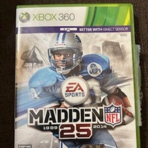 XBOX 360 MADDEN 25 - VIDEO GAME - USED